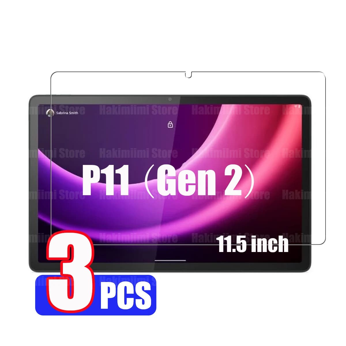 Per Lenovo Tab P11 (2a generazione) Pellicola protettiva in vetro temperato da 11,5 pollici per Lenovo Tab P11 (Gen 2) TB-350FU TB-350XC 2022