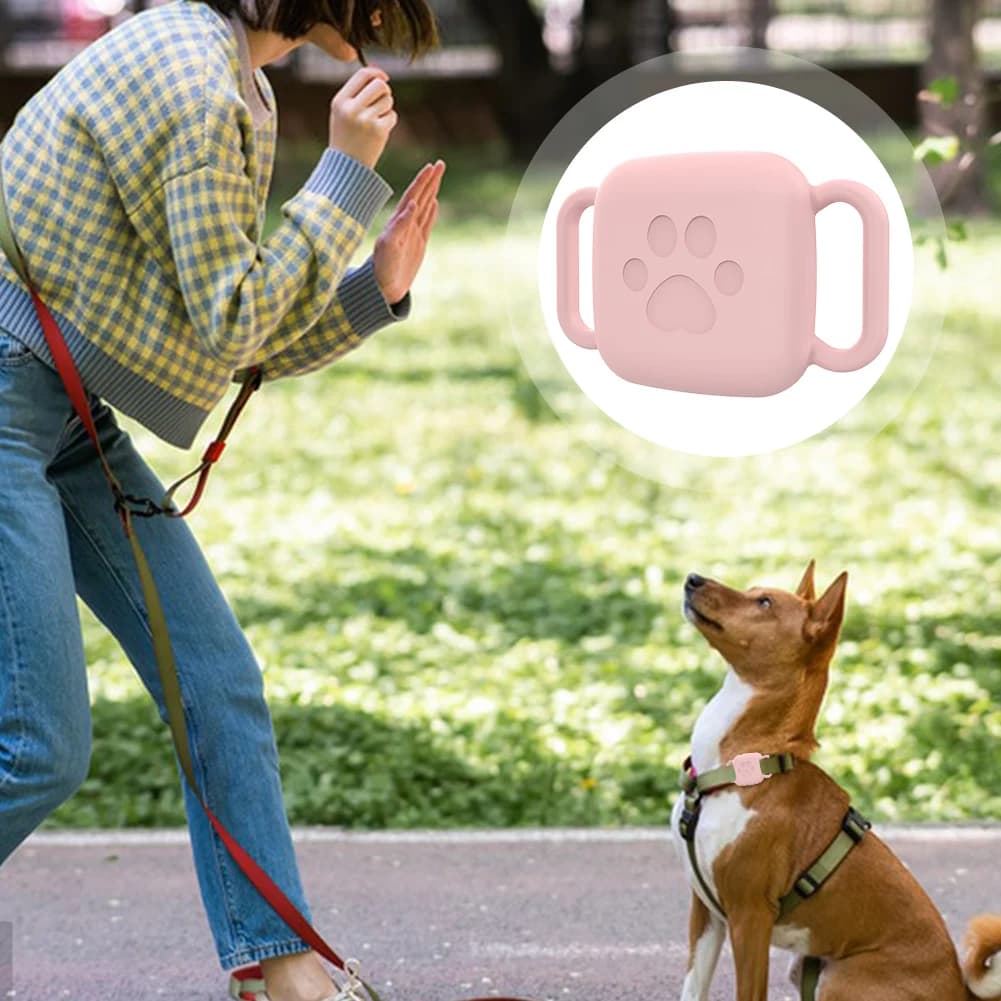 2 PCS Silicone Case for Tile Mate 2022 2024 Holder Case Anti-Scratch Finder Tag Cover Soft Flexible Cover for Pet Dog Cat Collar