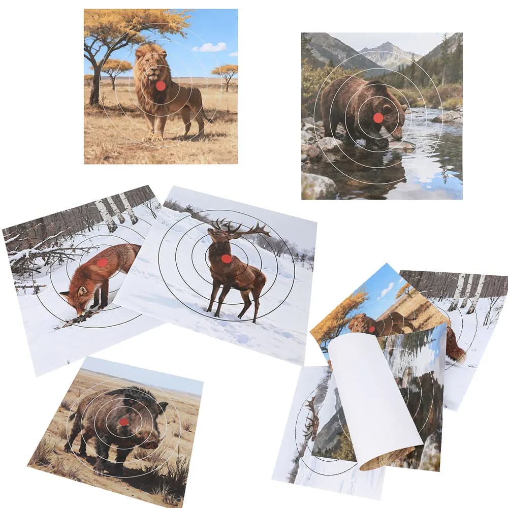 40x40 cm Tiro Al Bersaglio di Carta Animale Selvatico Bersaglio Viso Caccia All'aperto Gioco Pratica Tiro Con L'arco Freccia Bersaglio Parper 10/20 pz