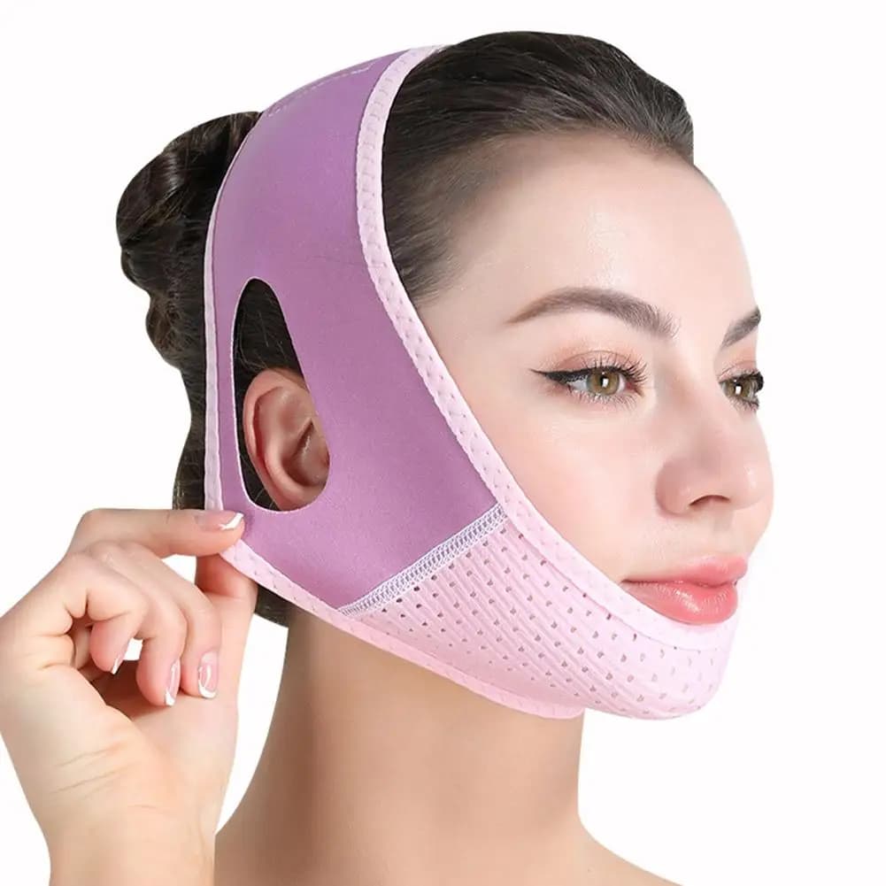V-Face slimming strap, face lifting mask with V line, underwear strap for sleeping, V-shaped reusable belt, double chin reducer, jane for jaw