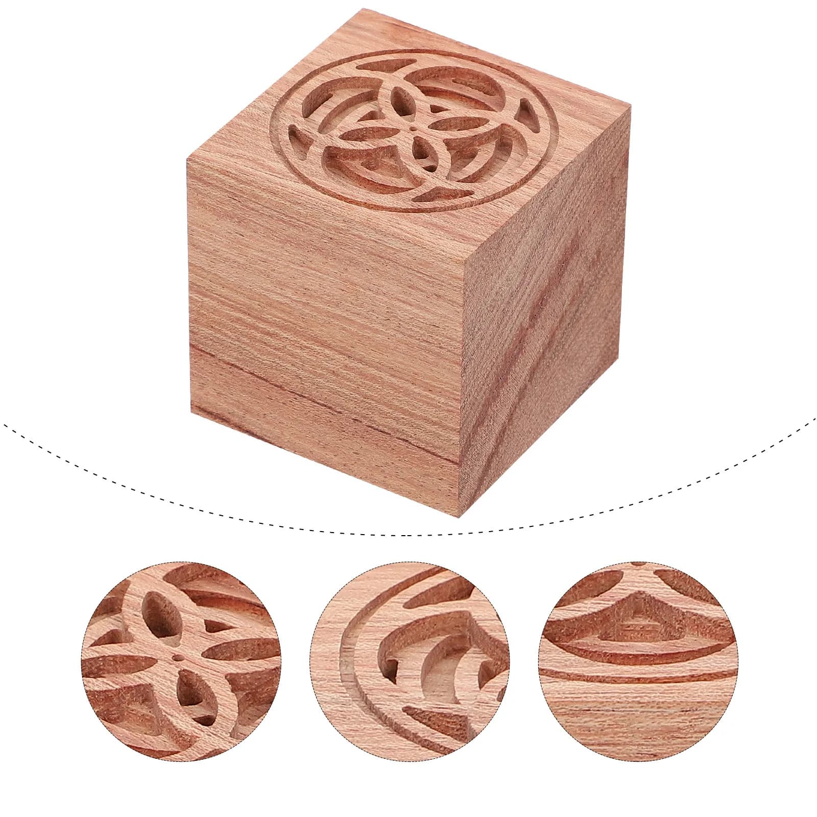 1Pcs Elegant Wooden Essential Oil Diffuser Car Interior Decor Aromatherapy Diffuser for Office Yoga Room Meditation Space