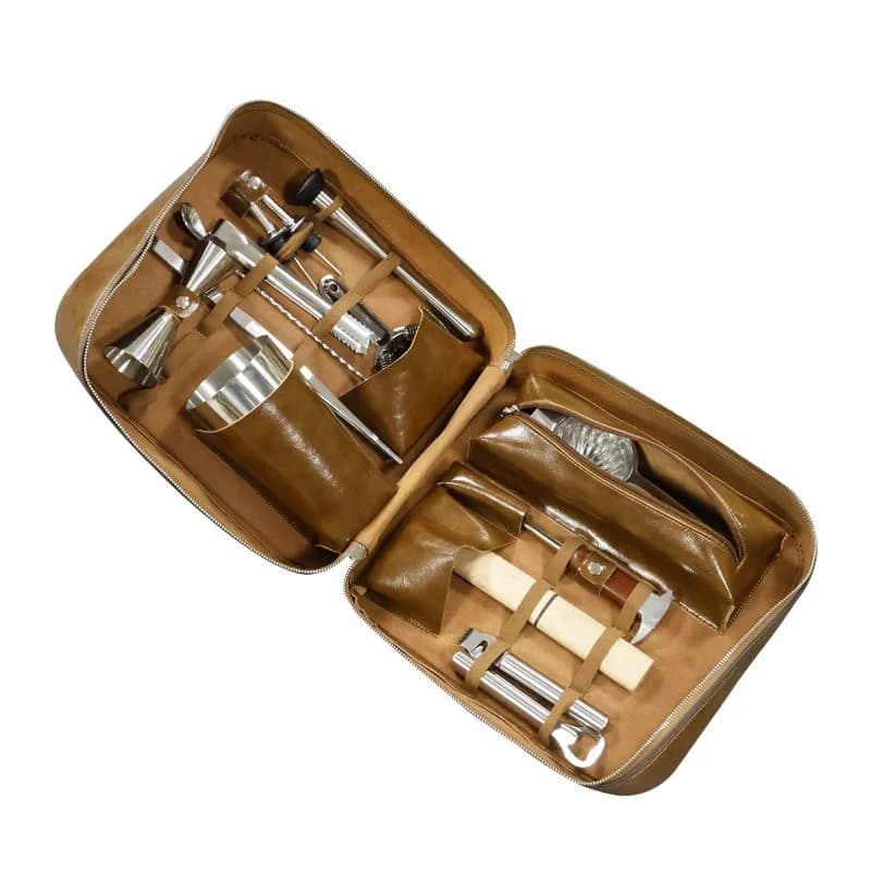 Borsa portaoggetti per shaker Kit combinato per cocktail americano Boston Hall Cup in acciaio inossidabile 304