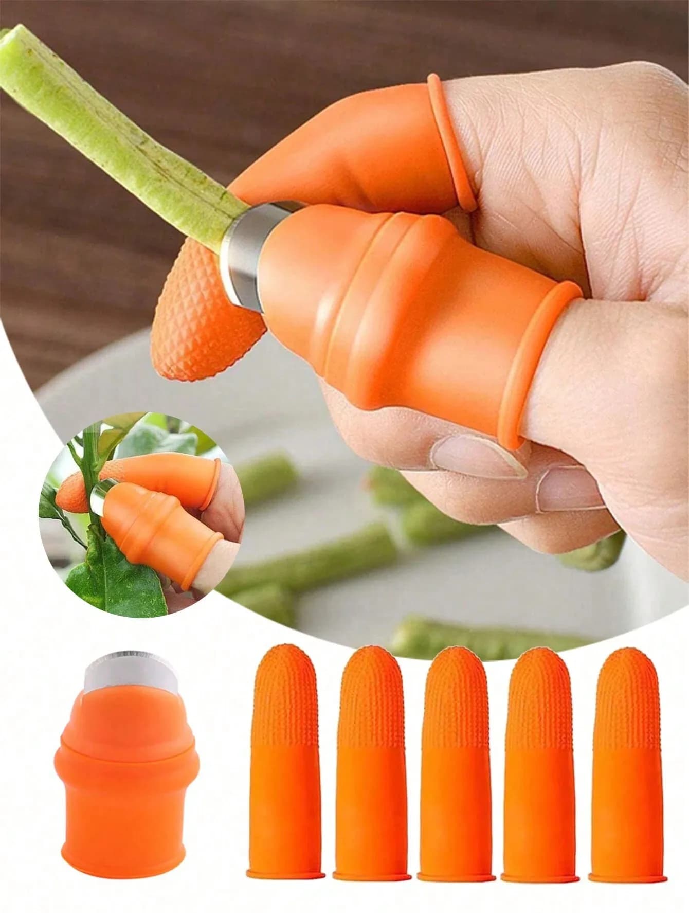 Finger Tool Multifunction Kitchen Cutter Vegetables Separator Thumb Cutter Gardening Tools Pruning Shears Garden Picking Plant