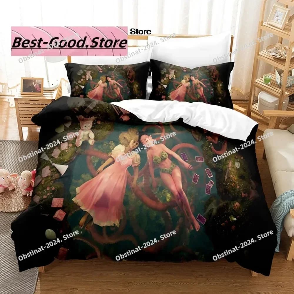Hot Melanie Martinez Merch Bed linen set Printed bed with pillowcase Soft single double bed Queen Super King Size