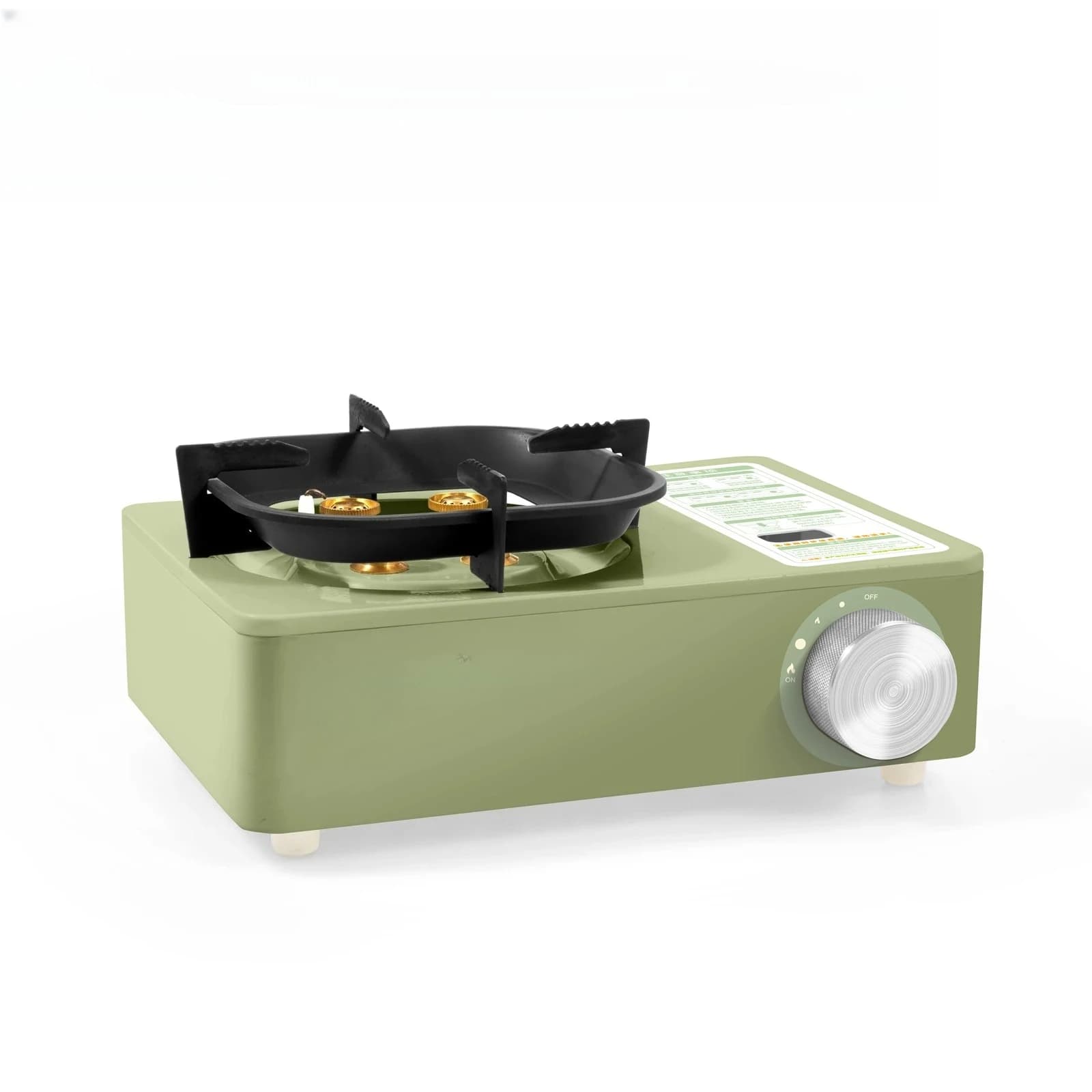 Three-burner panel stove, one piece per lot, portable outdoor camping stove with magnetic gas supply