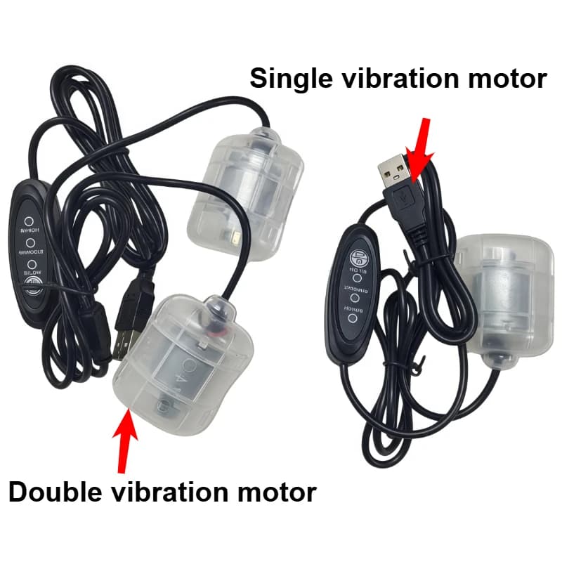 R260 Single/double vibrator head 4200 rpm DC5V 3-speed adjustment motor USB massage belt Bearing vibration motor FAI DA TE