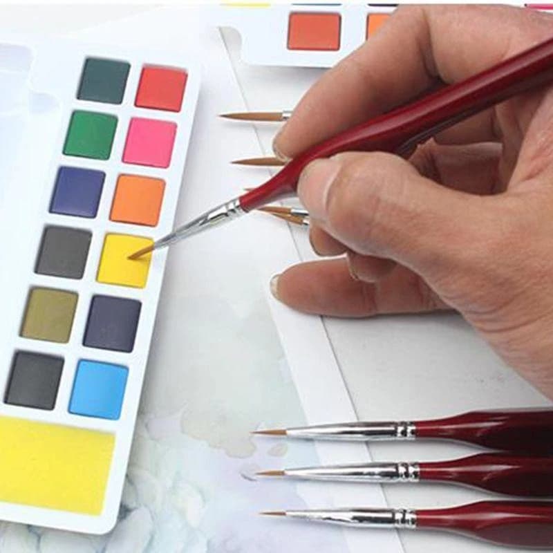 Fine Detail Paint Brush Miniature Painting Brushes for Canvas Board Rock 9X best sale