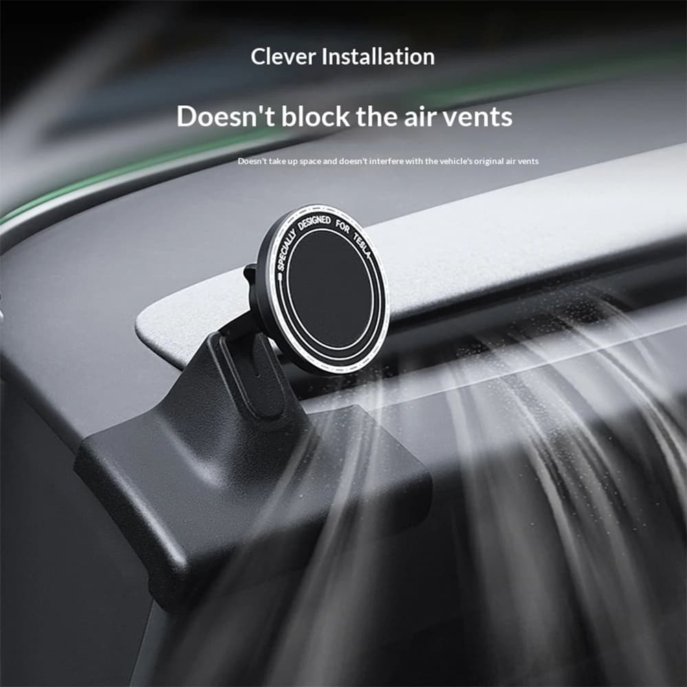 For Tesla Model 3 Highland Magnetic Car Phone Holder Strong 360° Rotation Auto Dashboard Base Phone Mount Interior Accessories