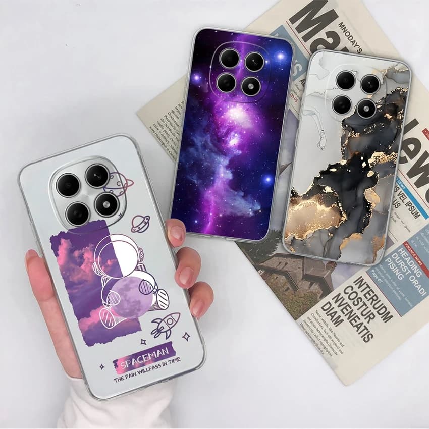 Beautiful Aurora Patterns Clear Cover For Poco M8 5G Case Poco M8Pro 5G Phone Shell Transparent Soft TPU Shockproof Funda Bumper