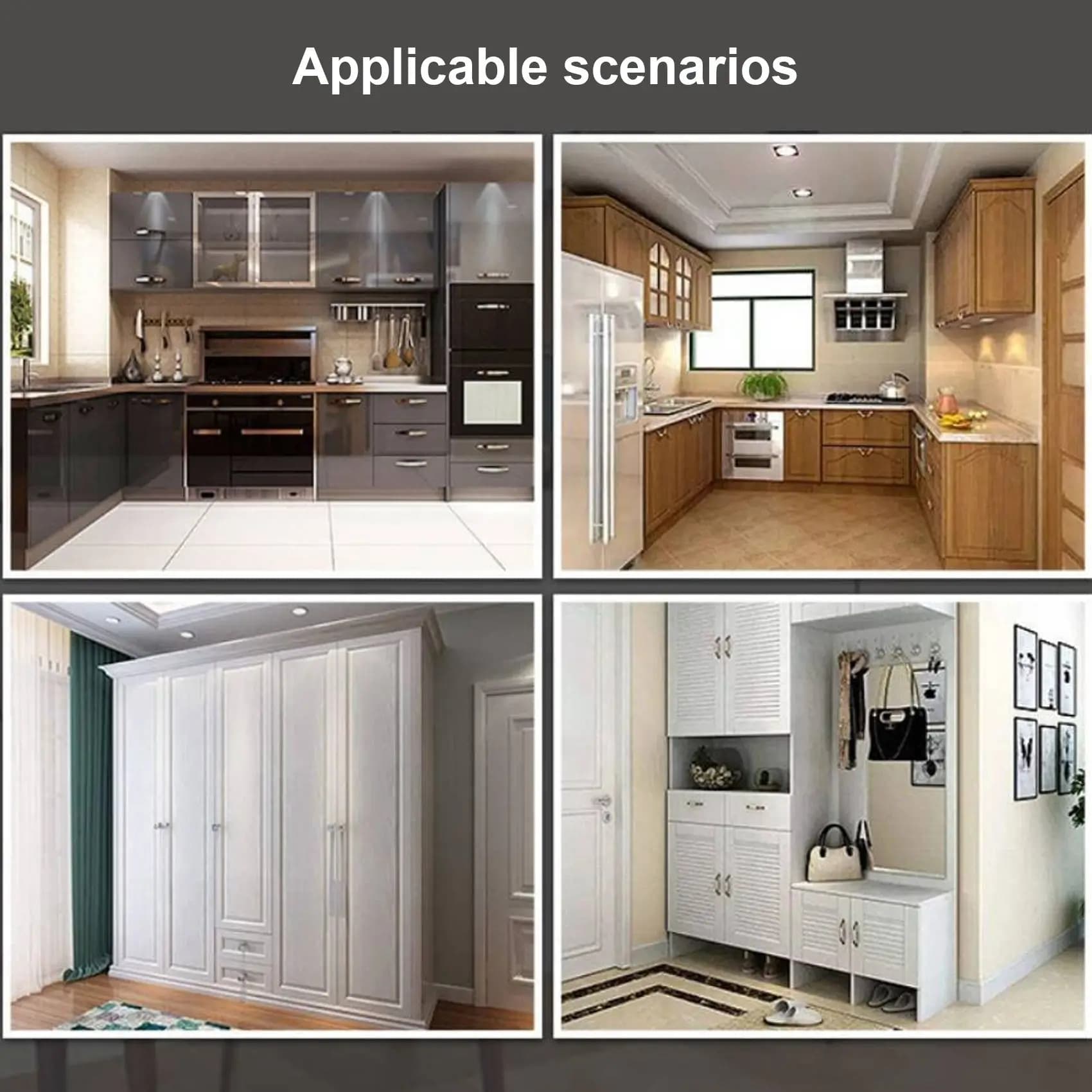 AA63 HOT 10Pcs Cabinet Cupboard Wardrobe LED Hinge Light Smart Sensor Lamp