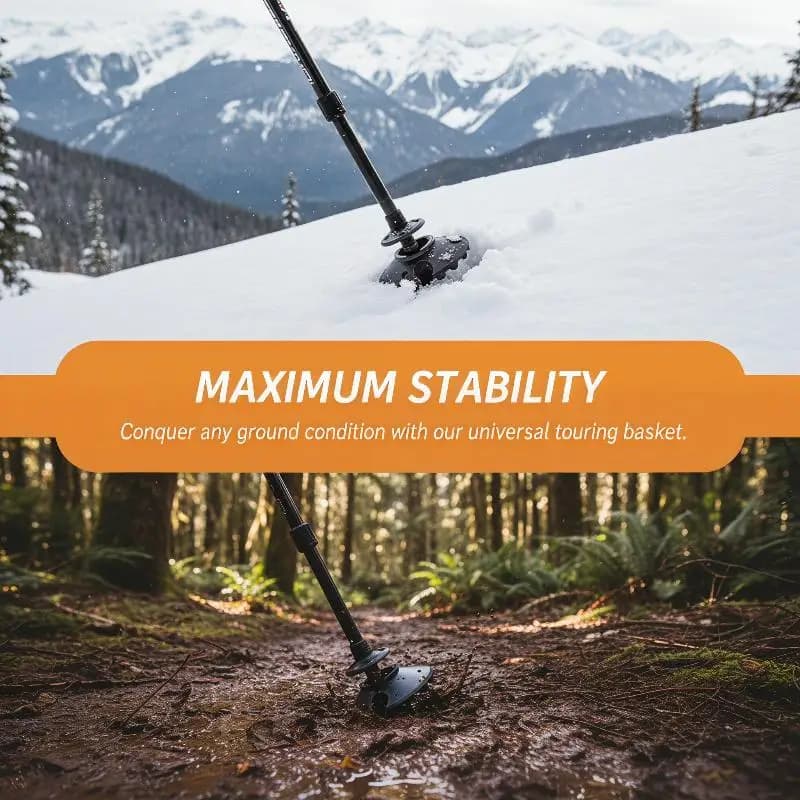 New 4Pcs Trekking Pole Baskets Walking Sticks Tip Snow Baskets Replacement Tips Protectors Snow Baskets Mud Baskets