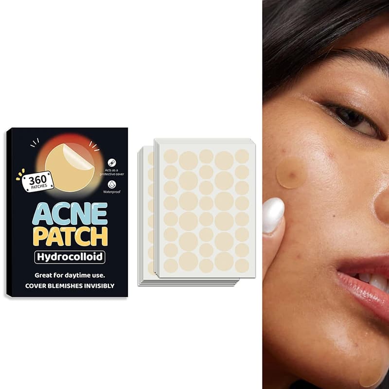 New! 360 Pieces Cerotti Idrocolloidali Invisibili per Rimozione Brufoli Anti-Acne, Correttore per Macchie, Tool of Beauty for Makeup, Wall decal Repairer
