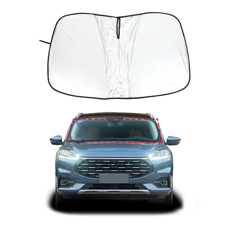 Parasole Pieghevole per Parabrezza Anteriore Auto Ford Escape 2013-2023, Protezione UV, Copertura Visiera Parasole