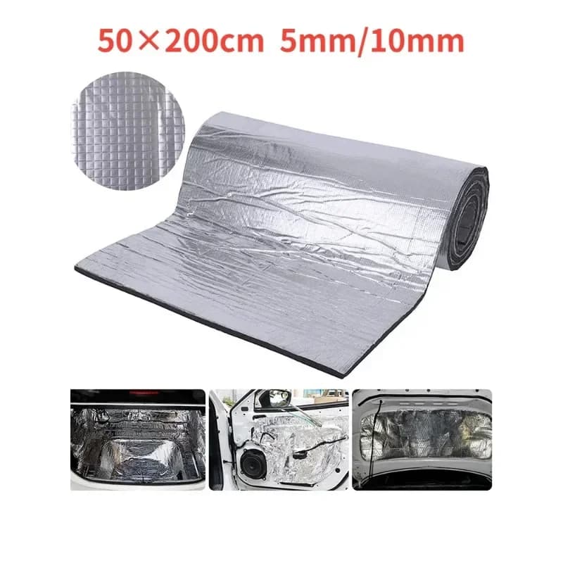Fire retardant thermal and acoustic insulating plug 200x50 cm acoustic thermal mat soundproof wall panels sound insulation for cars