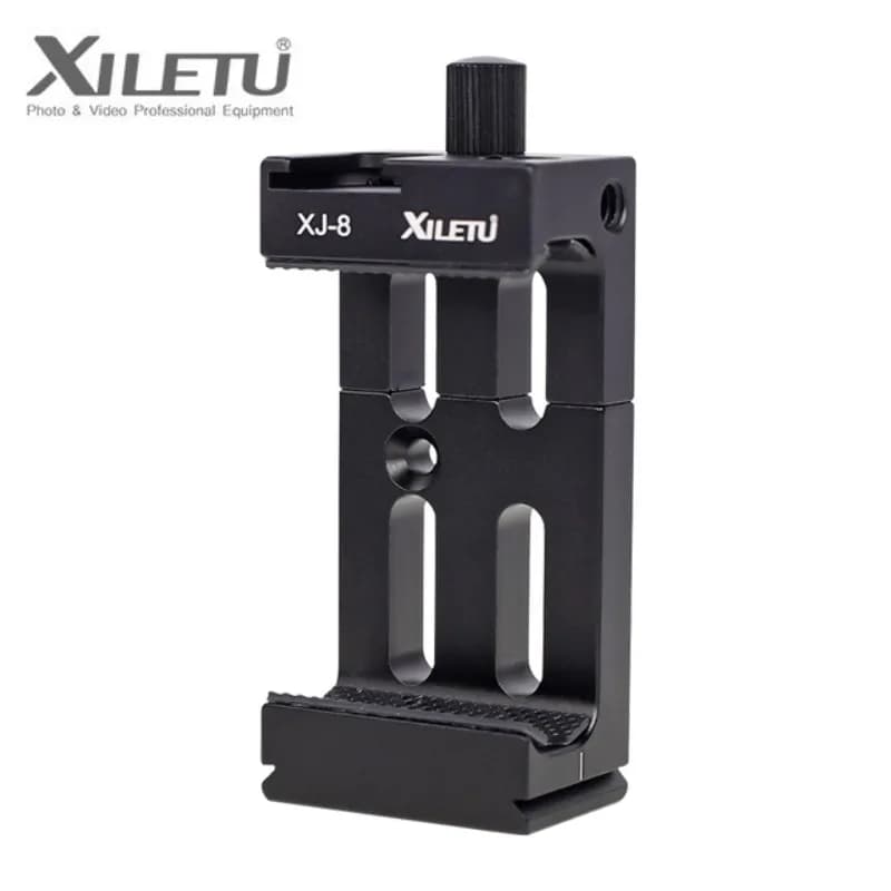 XILETU XJ8 supporto per Clip per telefono in metallo Arca Swiss Standard per iPhone Xiaomi Samsung cellulari Vlog accessorio fotografico