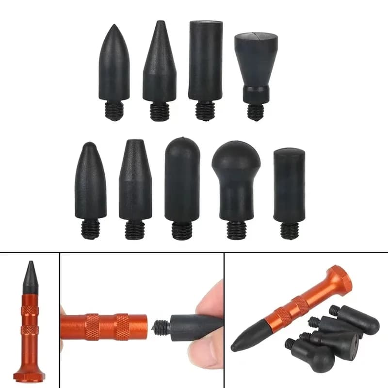 Set di strumenti per la riparazione del martello per ammaccature per auto universale Set di strumenti per la rimozione di ammaccature in lamiera automatica Rimozione del rigonfio di grance Penna per tap down Accessori automobilistici