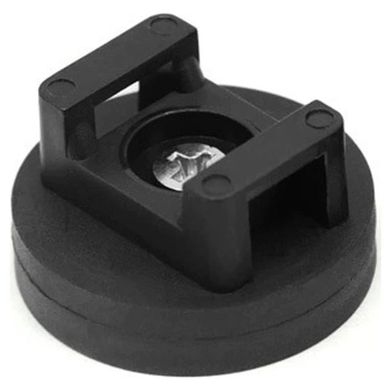 ABLJ Multipurpose 10Pcs 22Mm Magnetic Base Fixed Cable Tie Holder Saddle Shaped Magnetic Cable Holders With Cable Ties