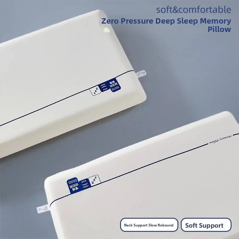 Memory Foam Pillow Core Slow Rebound Deep Sleep Neck Support Hotel Standard Single Person Home Use Pair of Pillows
