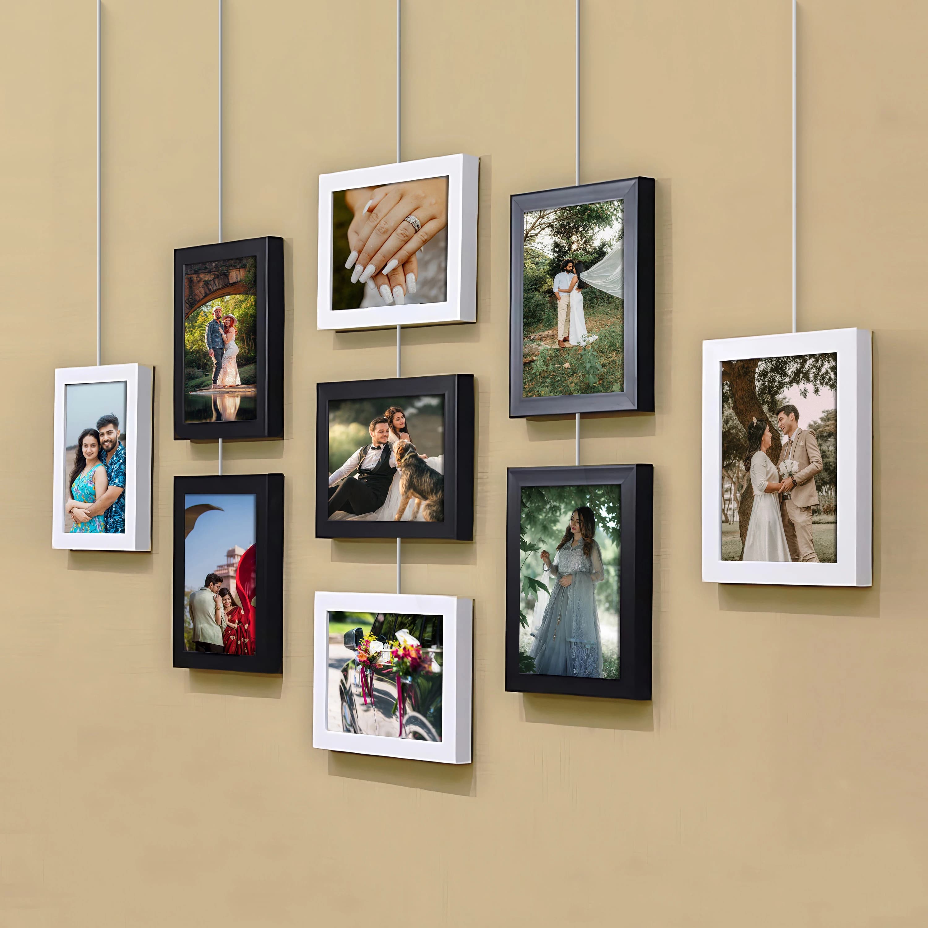 Digital Photo Frame 10.1" Aluminum Alloy Smart WiFi Full HD 60Hz Picture Display Wireless Memories for Memory Remote App