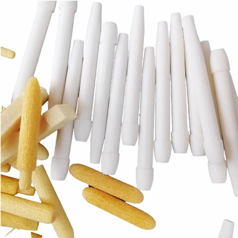 Acrylic Marker Replacement Nibs - 50Pcs Round & Oblique Square Tips for Paint Pen Repair & Refill