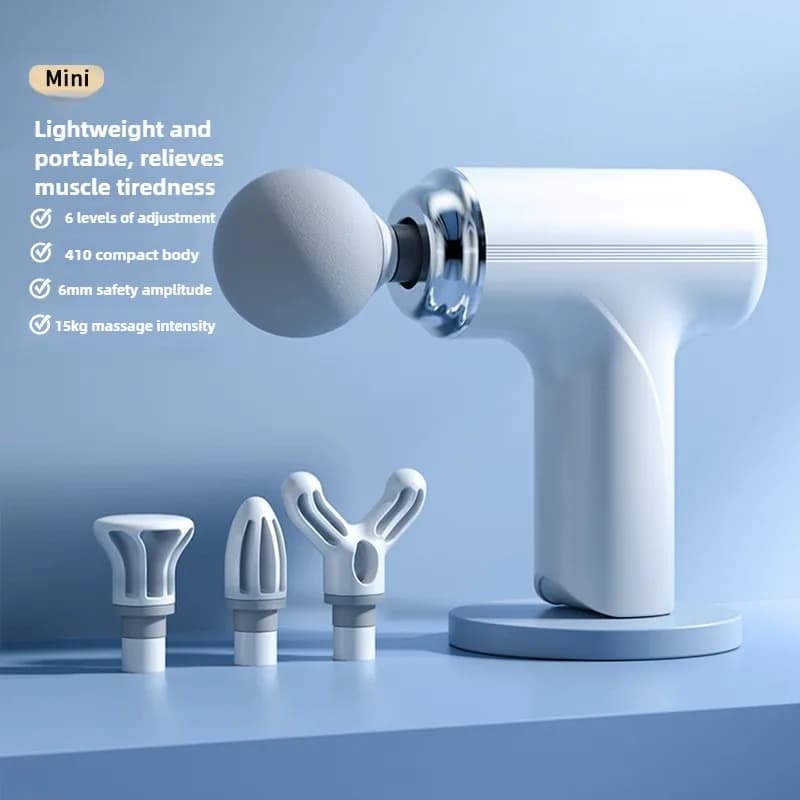 Mini Vibration Massage Gun Rechargeable Wireless Muscle Relaxation Massager Professional Fitness Portable Electric Fascia Gun