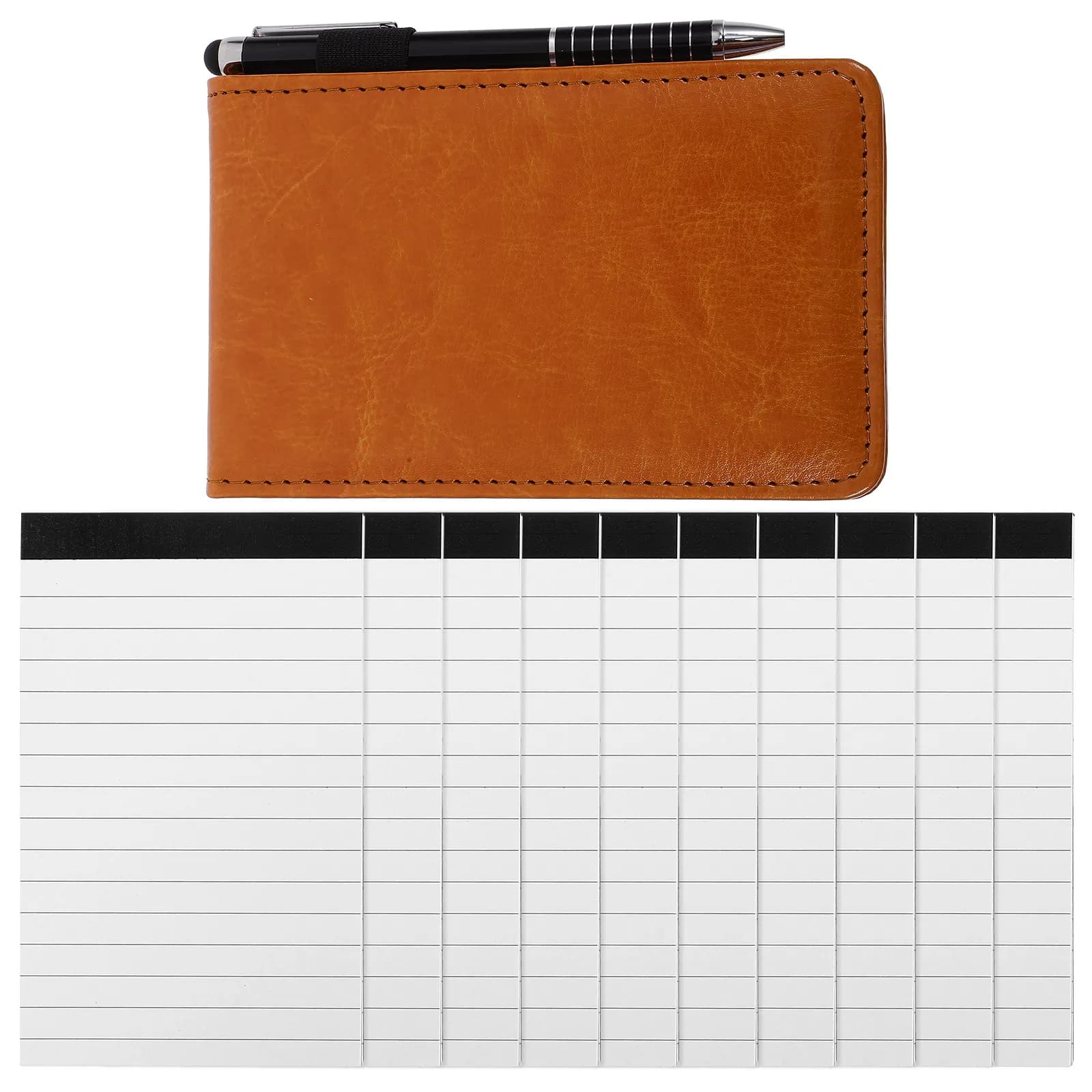 1 set di quaderni da viaggio in PU con carta per scrivere, agenda giornaliera portatile per studenti, lavoratori e aziende