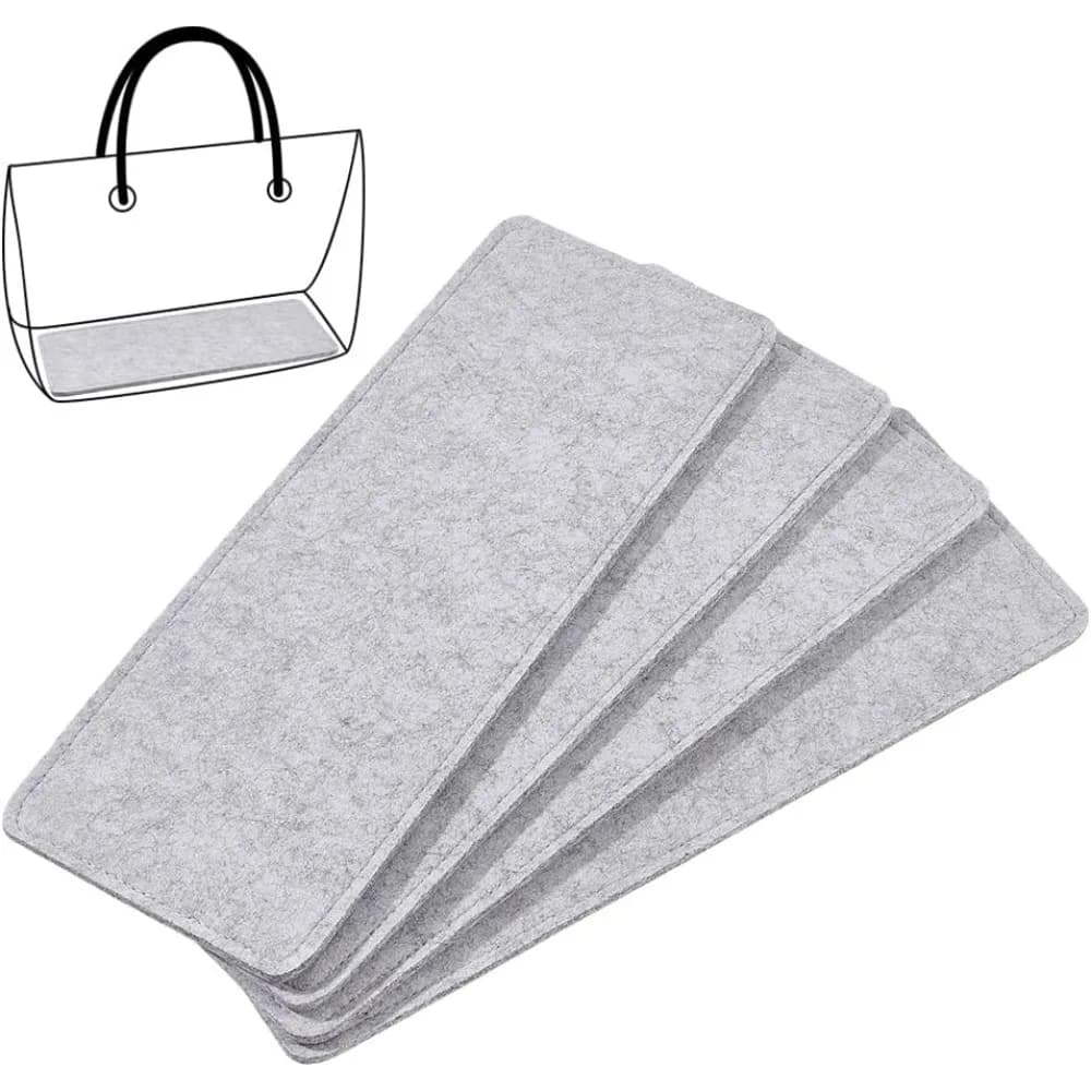 Base per borsa con imbottitura modellante in feltro da 4 fogli da 13,8 × 5 pollici per borsa fai da te, borsa a tracolla, zaino da viaggio e fondo in tela