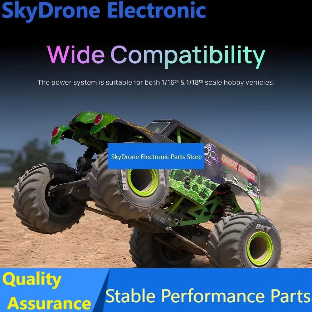 SkyDElNEW Hobbywing Brushless ESC QuicRun WP 16BL30 G2 IP67 Sensorless ESC For 1:16 1:18 RC Car