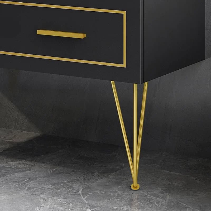 1PC 20cm-40cm Gambe da tavolo in ferro dorato Hardware in metallo Piede per mobili Armadietto inclinabile regolabile in acciaio inossidabile