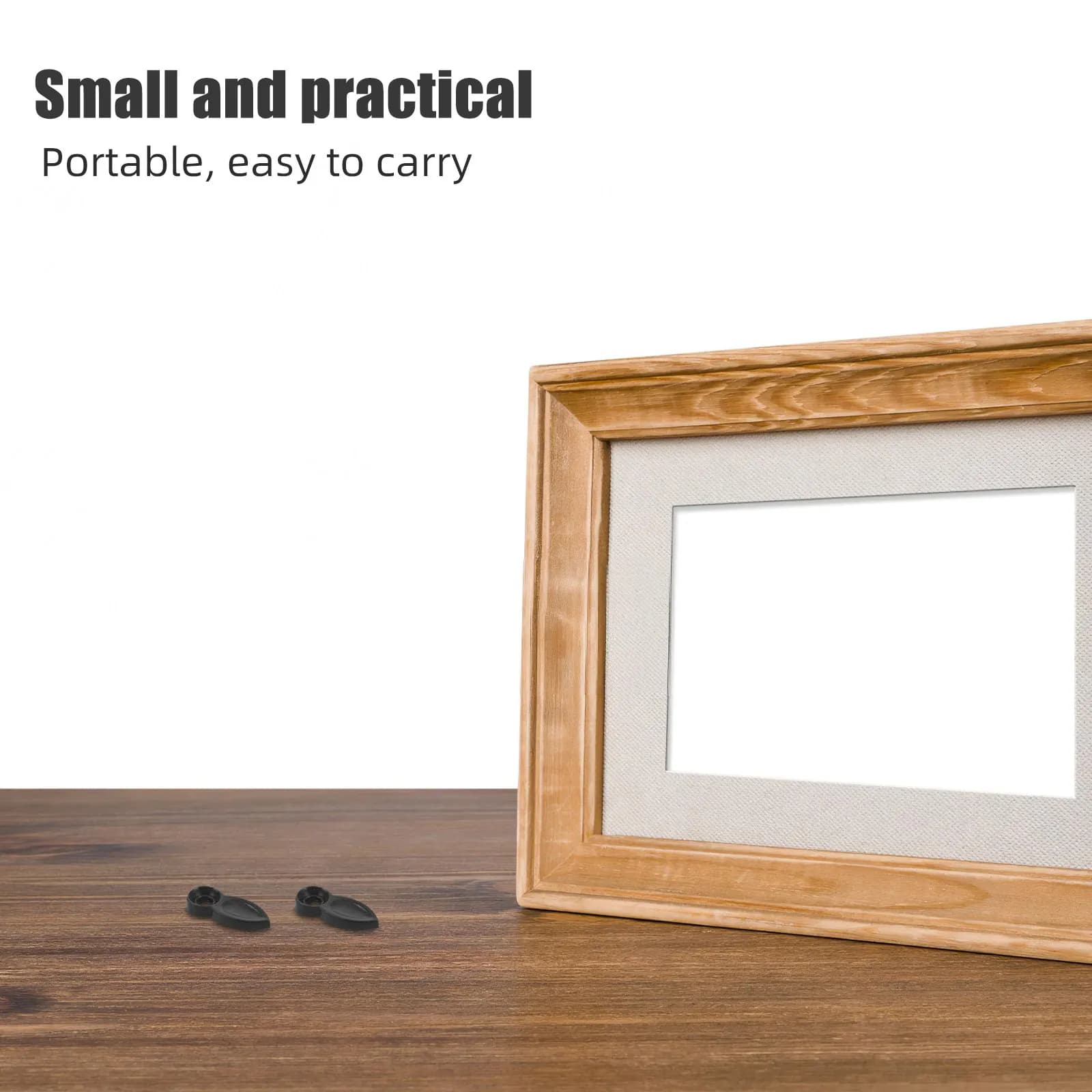 500 Pieces Frame Accessories, Bottone Clip Black Plastic Plate, Fixing Closure Photo Frames and Artworks