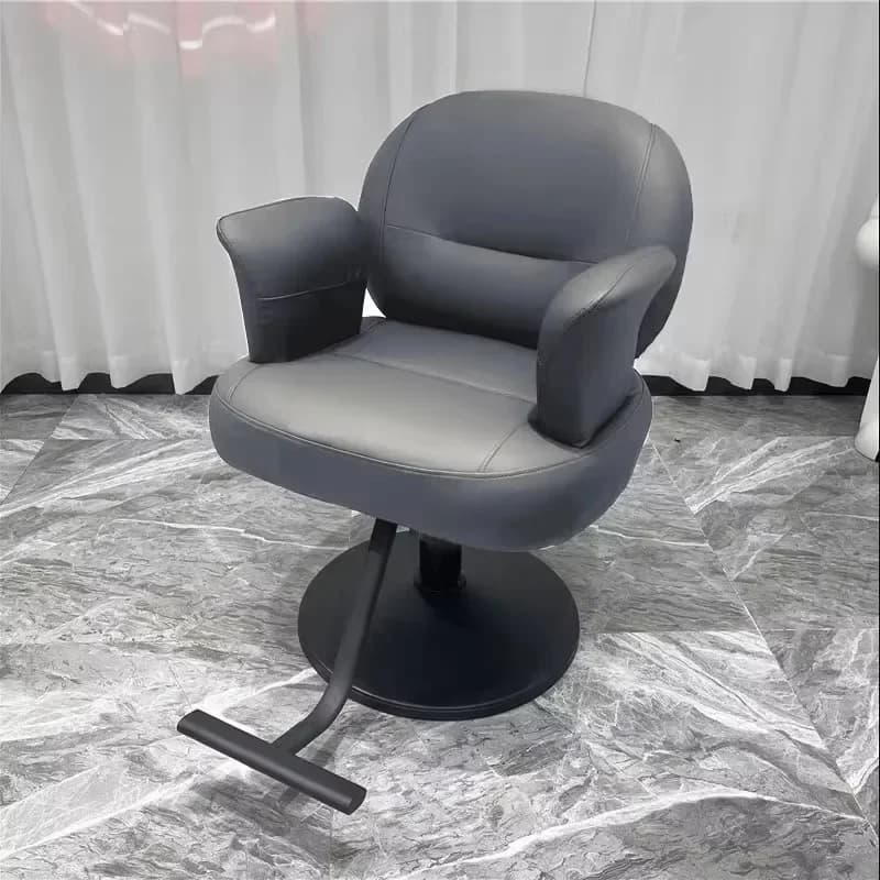 Aesthetic Barbiere Armchair with Elegant Cushion, Premium Swivel Chair for Hairdresser, Comfortable Design, Silla De Barbero, Furniture for Salone