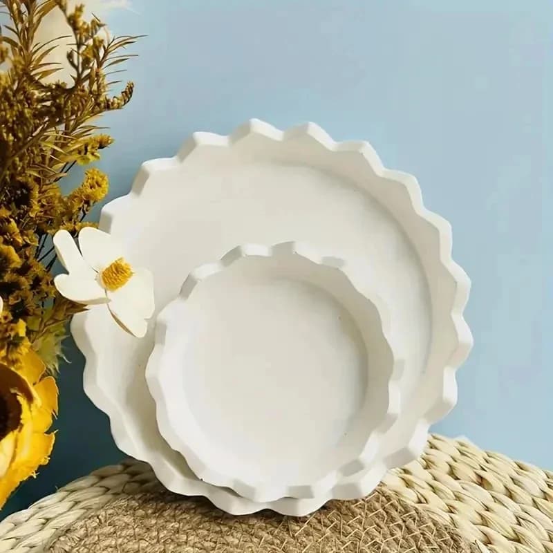 Wonderful Silicone Jewelry Tray Resin Molds round Shaped Dish Molds for Epoxy Resin Casting Jewelry Crafting Accessories