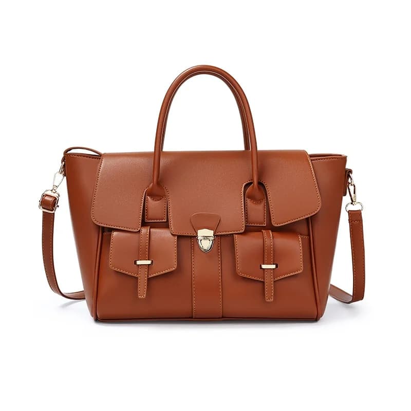 Large Capacity High-quality Tote Bag for Women Fashionable And Simple Commuting Shoulder Bag Multi Pocket Design Handbags