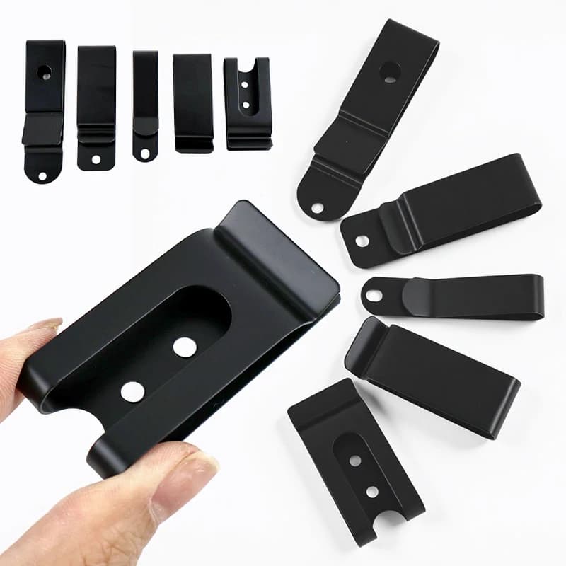 5/10 Pezzi Clip in Metallo Fibbie per Borsa Cintura Portafoglio Ganci Fermagli per Tasche Cinturino Anelli per Fondina Accessori Fai da Te