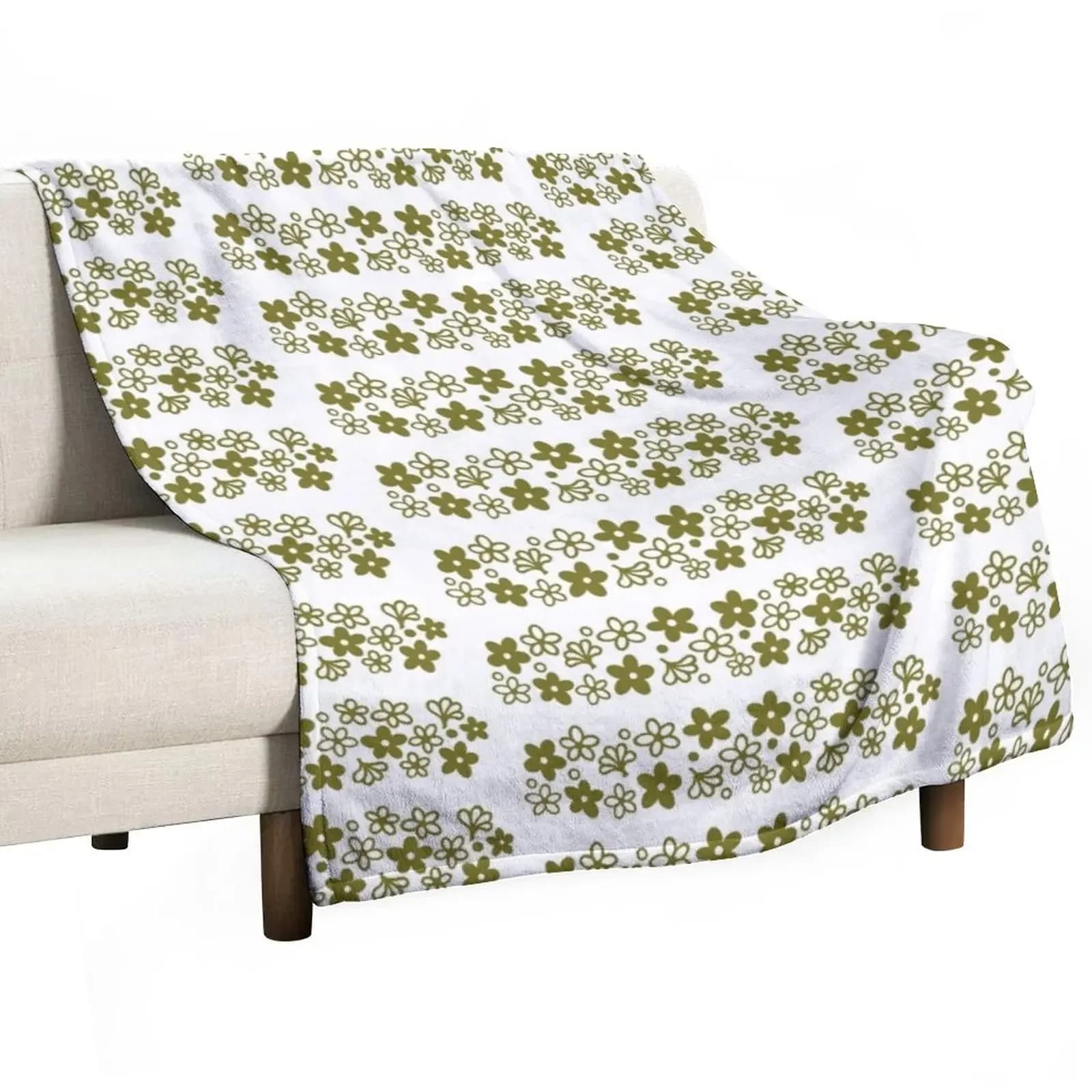 Coperta estiva Vintage Pyrex Spring Blossom Design Green Throw coperta per divano