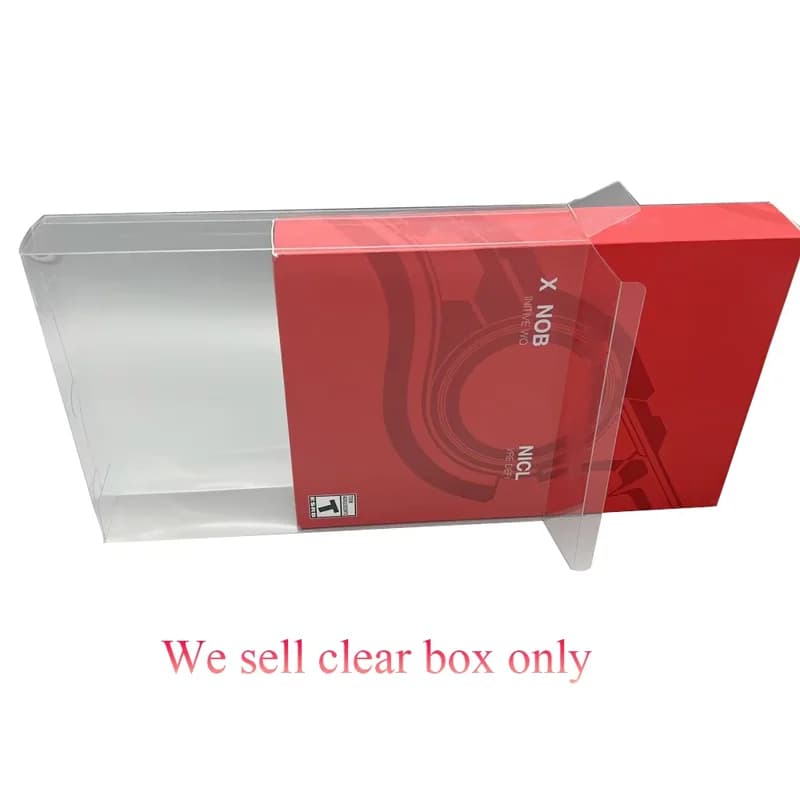 Scatola di copertura in PET trasparente per SWITCH NS per Xenoblade Chronicles Versione USA scatola protettiva per esposizione