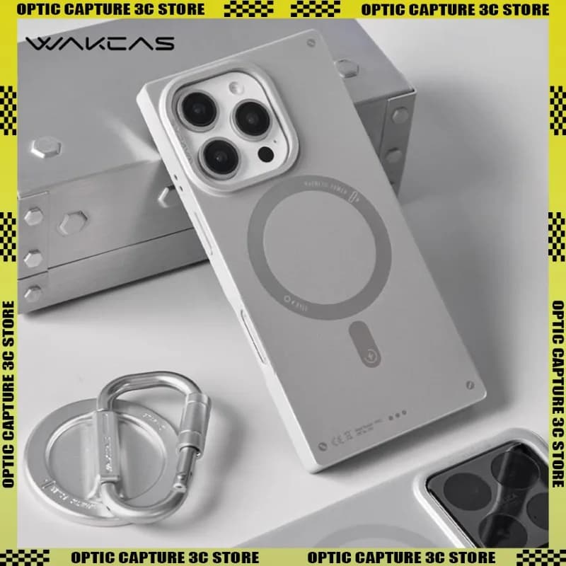 WAKCAS Custodia opaca per iPhone 17 Pro Max Custodia per telefono smerigliata Custodia per telefono magnetica antiurto antigoccia Custodia protettiva MagSafe