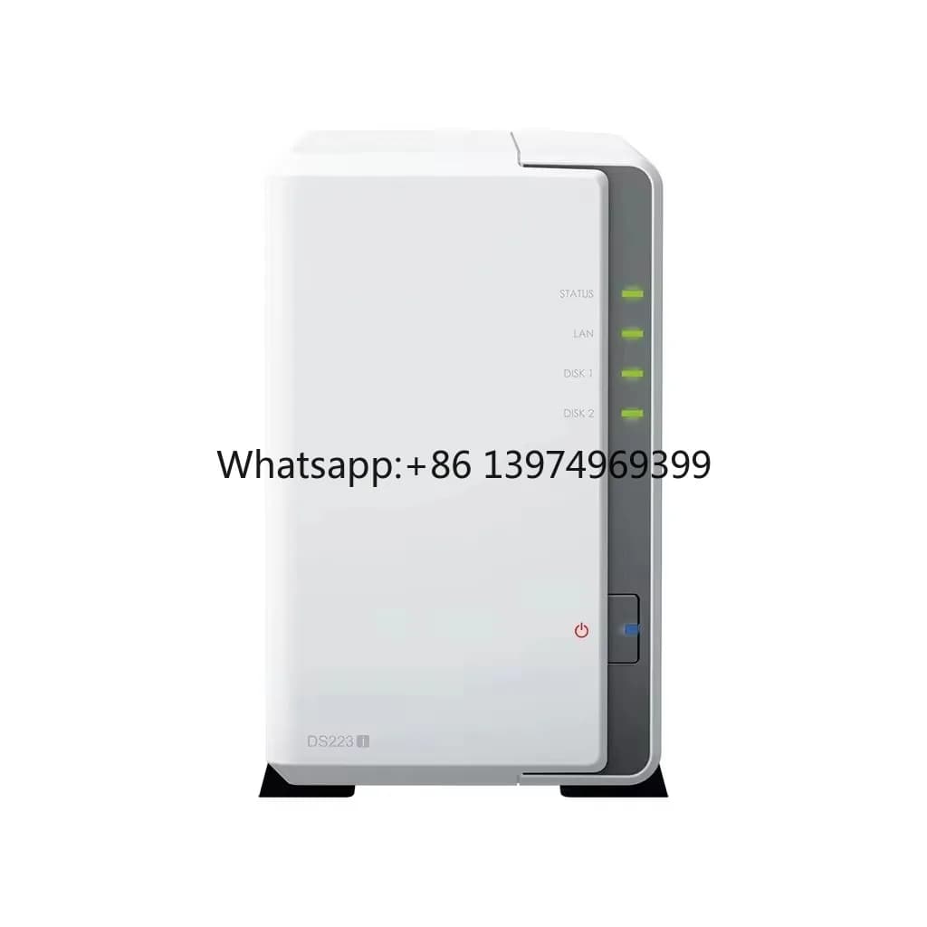 New Ds223j Quad Core1.4 GHz DDR4 512MB Private Cloud NAS Server 2 Bay DiskStation Networking Storage