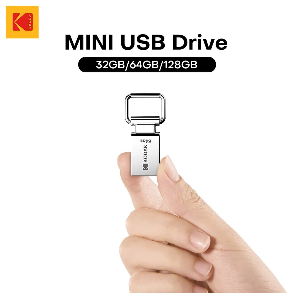 KODAK K112 Mini chiavetta USB USB 2.0 Pen Memory Drive 32 GB 64 GB 128 GB U Disco USB 2.0 Memoria portatile per PC per auto