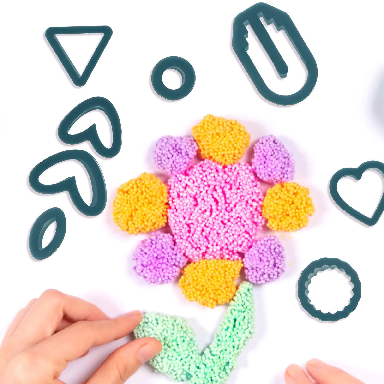 Set di 1 Taglierina per Argilla, Stampi per Polimero, Strumenti Fai-da-te per Creazione Orecchini e Gioielli, Kit di Utensili per Lavorazione Ceramica e Argilla