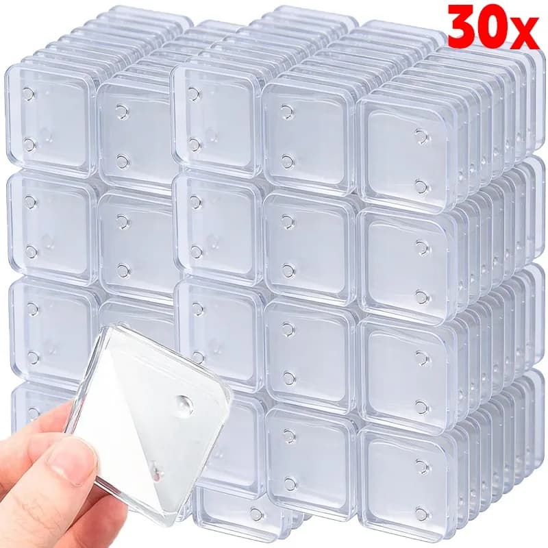2-30 Pezzi Fermagli Trasparenti per Tende Doccia, Clip Antivento in Plastica per Fissaggio Tende Bagno Casa