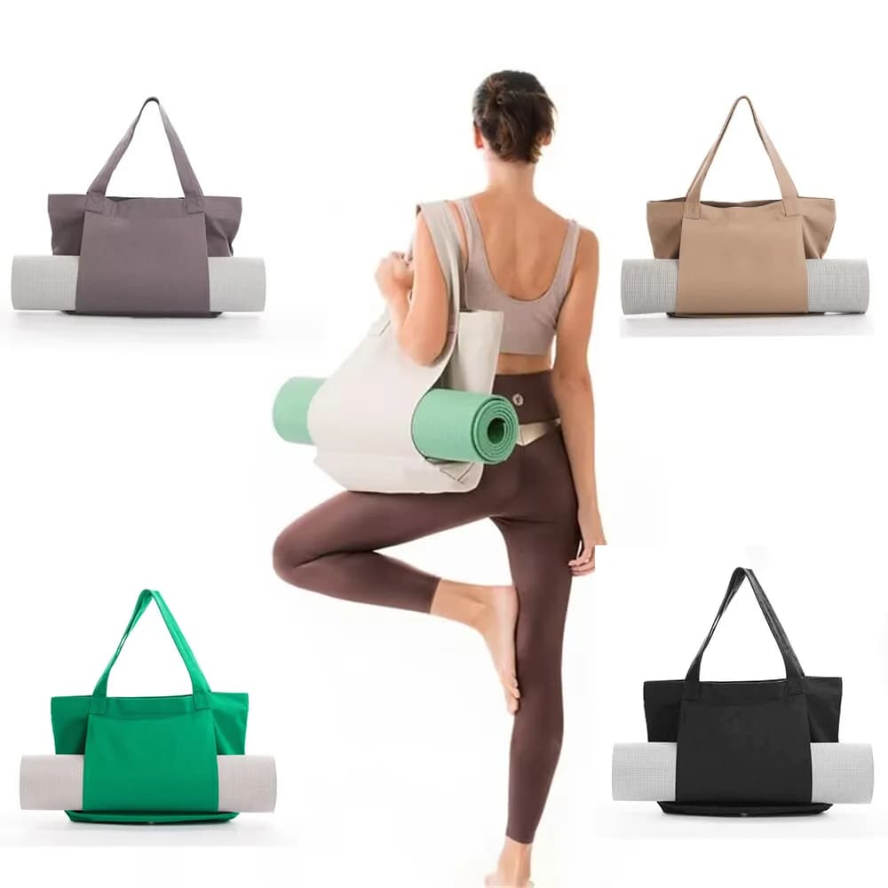 Yoga and Pilates Carpet Bag in Tela, Portable Shoulder Bag for Open Sport