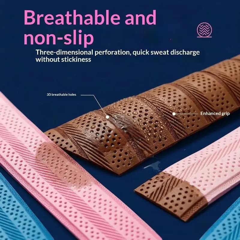 2Pcs Tennis Racket Overgrip Sweat Band Absorption Grip Tape for Badminton Racket Handle Daily Workout Use