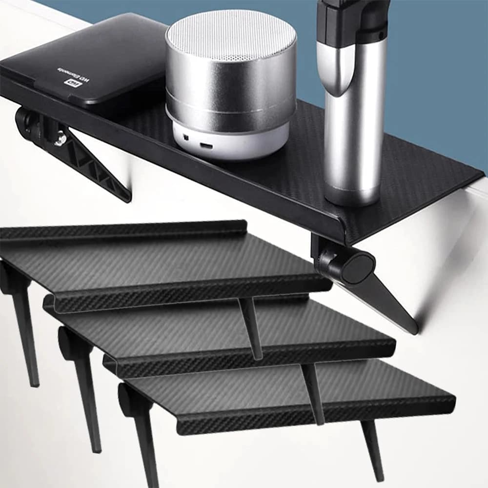 Adjustable support for Router, Top shelf for TV Screen Without Drilling, Computer Monitor Support Space Saving