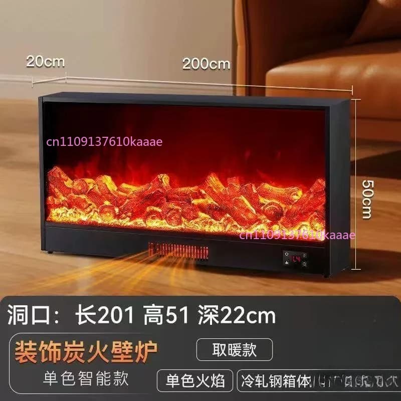 Inserto per Caminetto Elettrico in Stile Europeo con Fiamma Simulata, Riscaldamento e Altoparlante Bluetooth per Mobile TV da Soggiorno