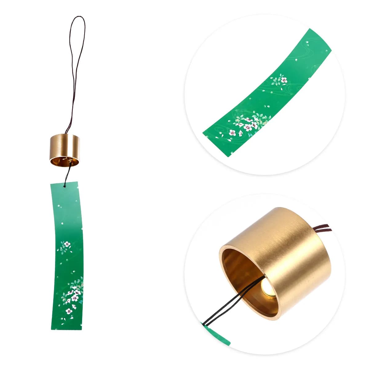 1Pcs Exquisite Japanese Copper Wind Chime Pendant Brightens Balcony Garden Pathway Kids Room Sound Decor