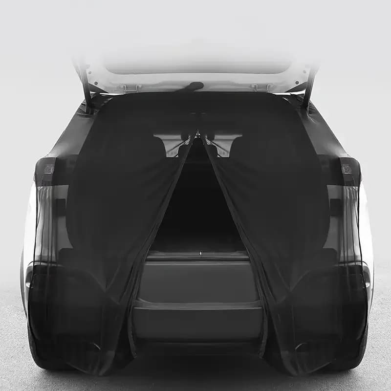 Car Tail Camping Mosquito Net Black Sunshade Anti-Mosquito Curtain Magnetic Car Tailgate Mosquito Net For Car Trunk & Rear Door