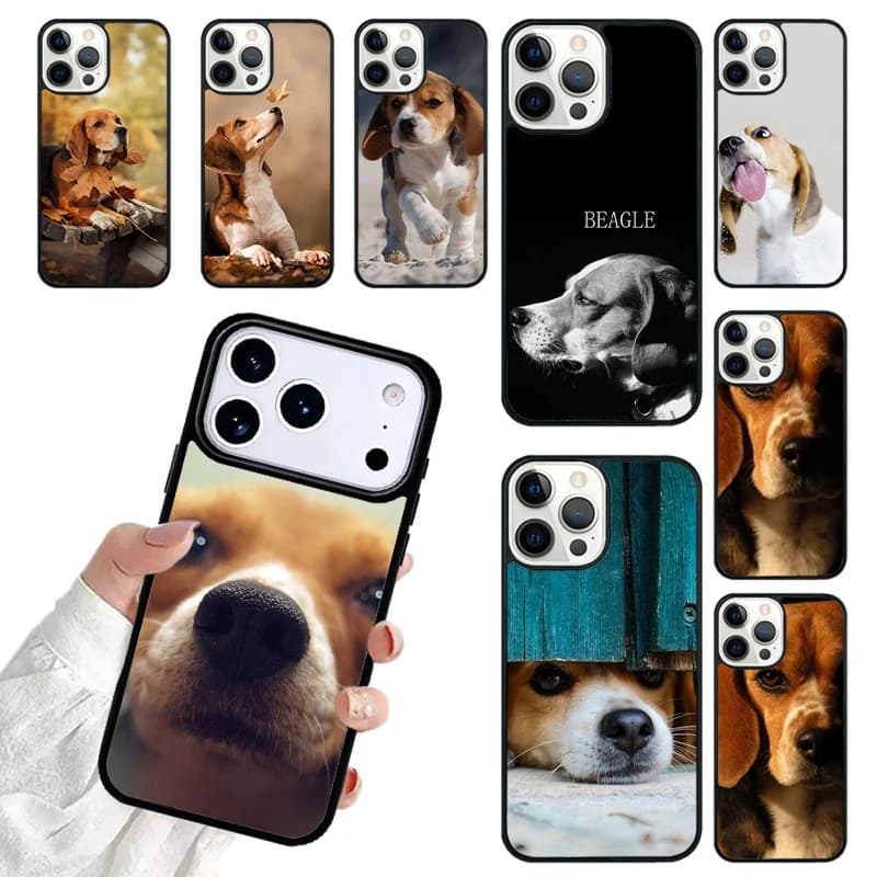 Beagle Puppy Dog Phone Case For iPhone 17 16 15 14 13 12 11 Pro Max 17air Shockproof Cover Fundas