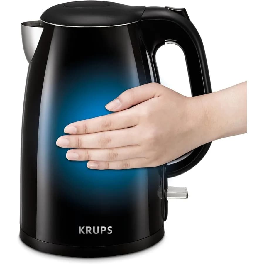 Bollitore Elettrico da 1,5L con Interno in Acciaio Inox Cool Touch, 1500 Watt, Ebollizione Rapida in 80 Secondi per Una Tazza, Doppia Parete