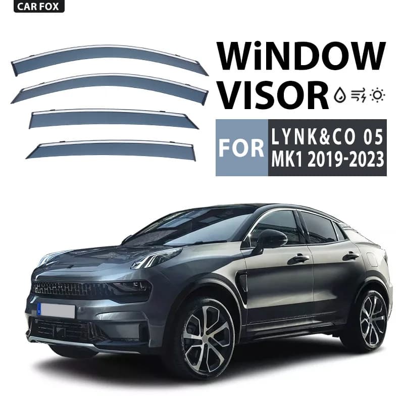 Per LYNK & CO 05 2019-2023 Finestra di Automobile Visiera Tenda Shelter Parabrezza Finestrino Laterale Pioggia Parasole Accessori Auto